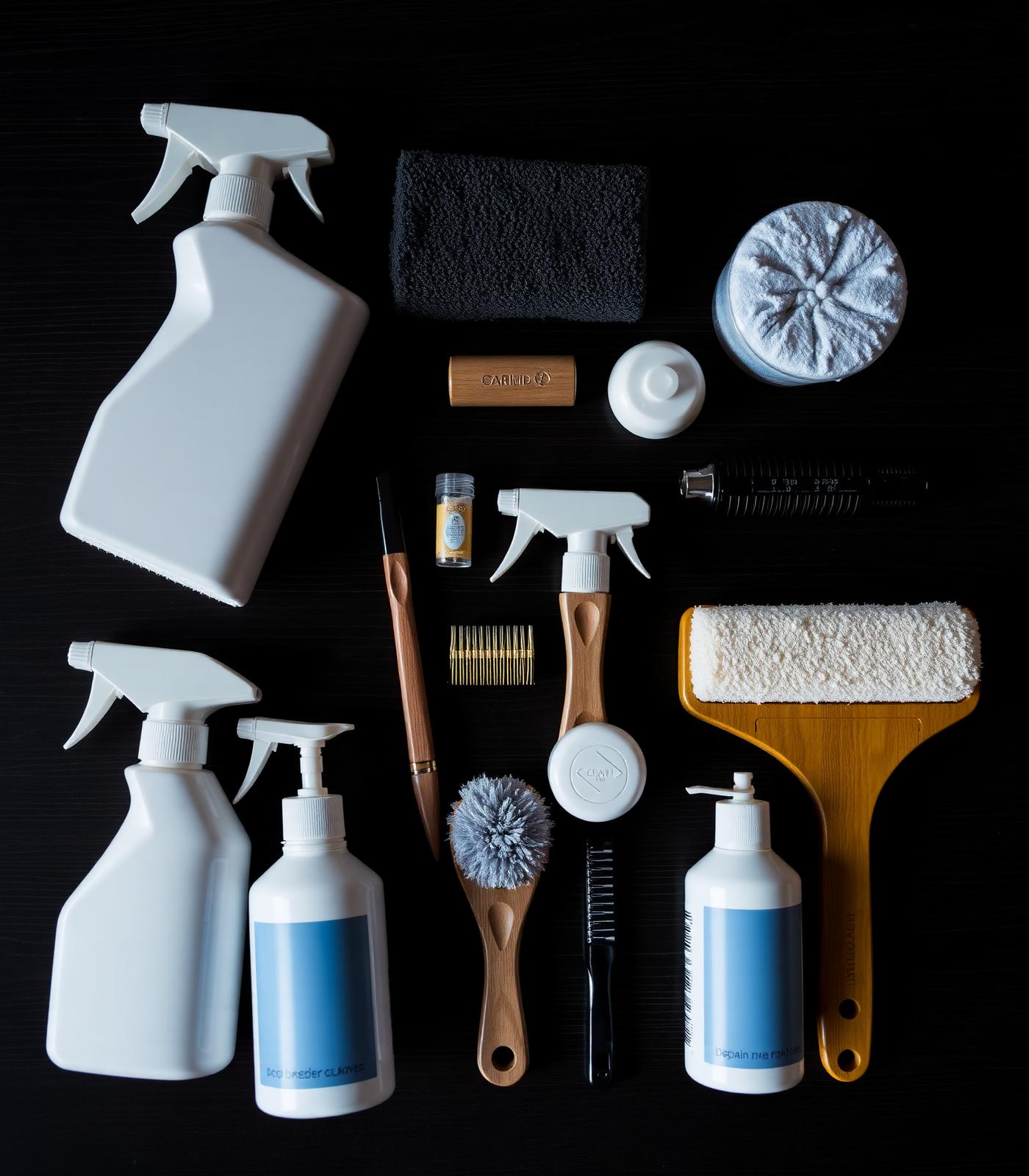 Professional detailing tools laid out
